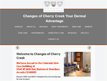 Tablet Screenshot of changesofcherrycreek.com